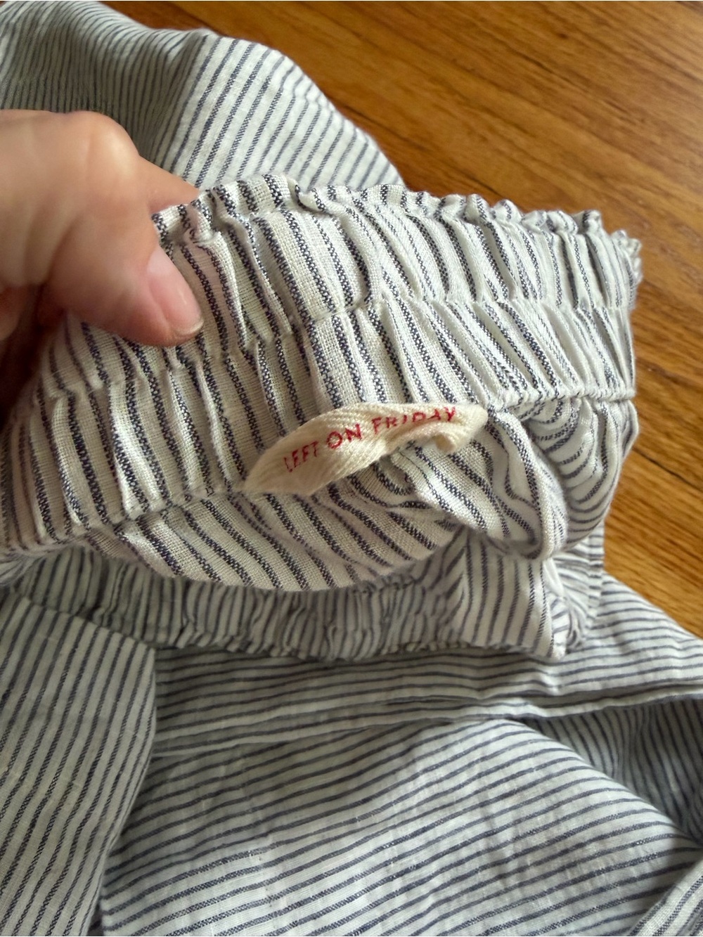 Left On Friday Coastal Pant Stripe Size L - Picture 2 of 2